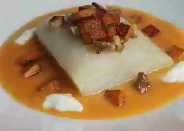 BACALAO, CALABAZA Y YOGURT