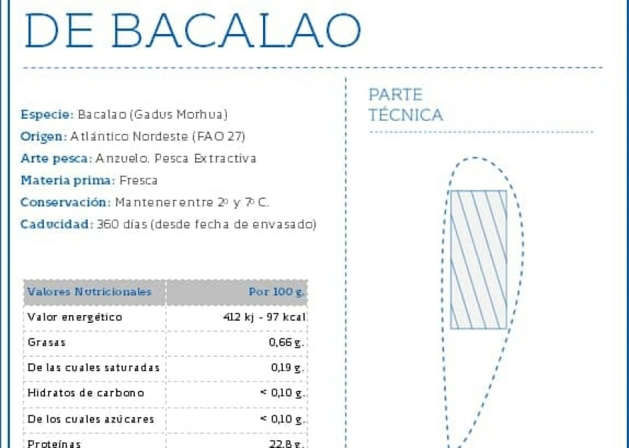 LINGOTE  BACALAO SIN ESPINA