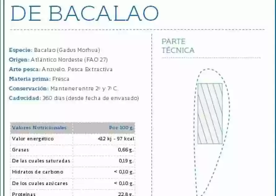 LINGOTE  BACALAO SIN ESPINA